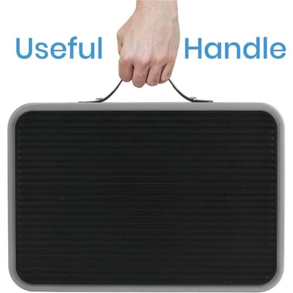 1-Step 330lbs Capacity Folding Metal Step Stool, Portable Step Ladder, Non Slip - Picture 5 of 7